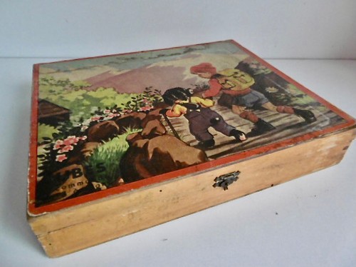 Ancien jeu cubes bois 28 - en,