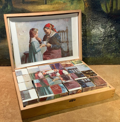 Ancienne boite jeu cube - boite,
