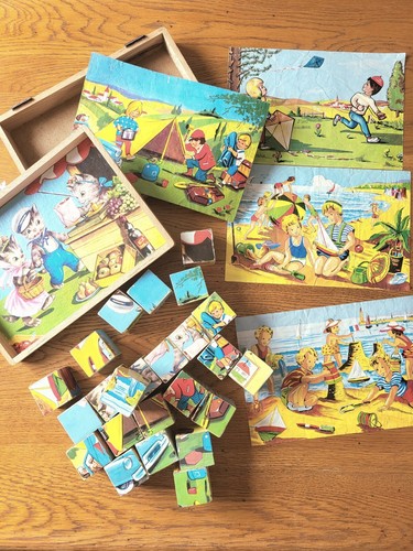 Jeu cubes ancien complet - 24,