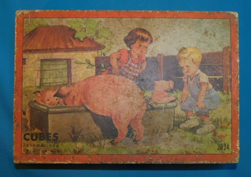 Ancien jeu cubes - ancien, de