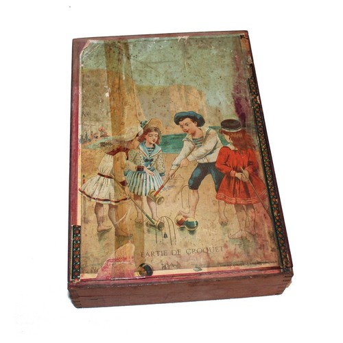 Ancien jeu cubes bois - jeu, de