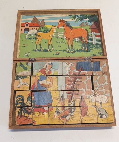 Jeu cubes ancien - jeu, puzzles