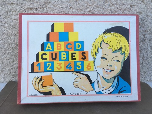 Ancien jeu cubes en - ancien, de