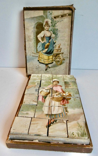 Beau jeu cubes - beau, ancien