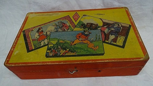 Ancien jeu cubes jl bois -  ancien,